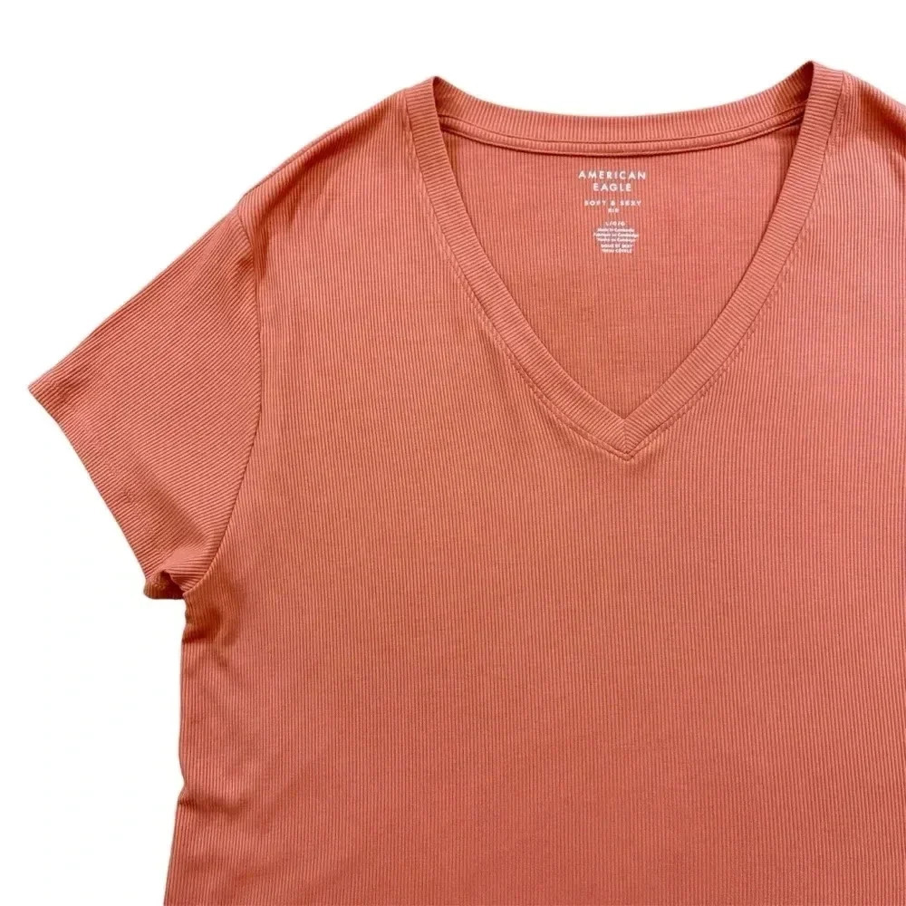 AE Soft & Sexy Cropped V-Neck T-Shirt
